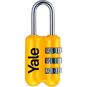 Yale - Combination Padlock in Yellow - YP2/23/128/1Y