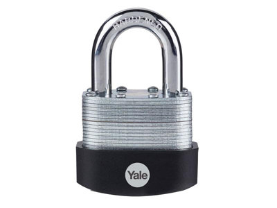 Yale High Security Laminated Steel Padlock 50mm for Unmatched Durability and Protection