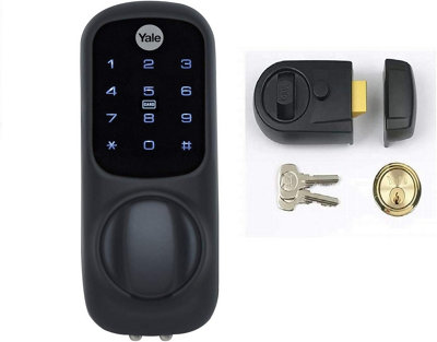 Yale Keyless Smart Door Lock Key-Free Entry via PIN Code, Key Card, or Smartphone, Enhanced Security