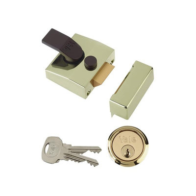 Yale Locks 85 Series Deadlocking Nightlatch Brlux, Chrome or Dark Metal ...