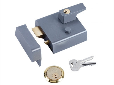 Yale Locks P1 Double Security Nightlatch 60mm Backset DMG Dark Grey ...