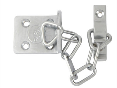 Yale Locks V-WS6-SC WS6 Security Door Chain - Satin Chrome Finish YALVWS6SC