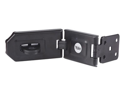 Yale Locks Y155B/160/BK Hardened Steel Hasp 160mm YALY155B160