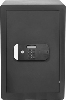 Yale Maximum Security Professional Safe 49.8L Digital Safe with Electronic Lock, Anti-Drill Protection, Internal Light & Hooks