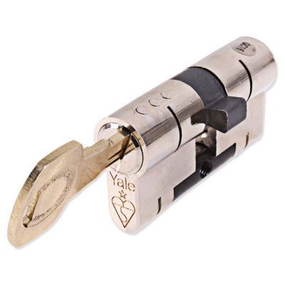 Yale Nickel High Security 40/60 1 Star Double Cylinder 3 Keys 100mm