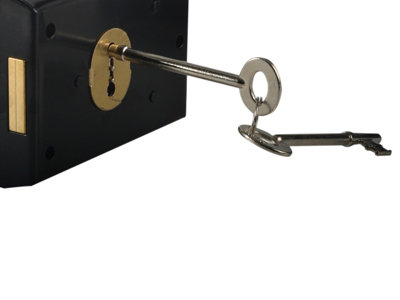 Yale P402 Rim Lock in Grey Finish - 102mm x 76mm for Internal Doors and ...