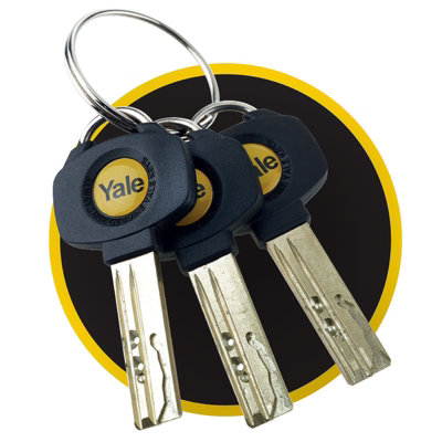 Yale Platinum 3-Star Euro Cylinder uPVC Door Lock - 50/50 (100mm), Nickel (incl. 4 Keys)