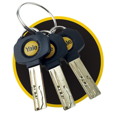 Yale Platinum 3-Star Euro Cylinder uPVC Door Security Lock - 30/35 (65mm), Nickel (incl. 5 Keys)
