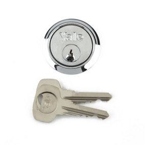 Yale Replacement Rim Cylinder Lock Satin Chrome (One Size)