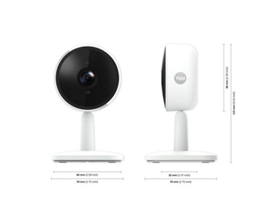 Yale Smart Indoor Camera White works with Yale Home App - SV-1C-1A-W-UK