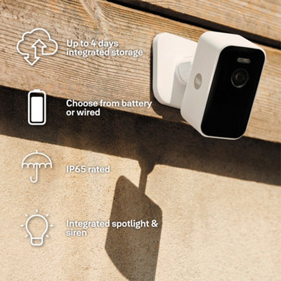Yale Smart Outdoor Camera - White - Works with Yale Home app