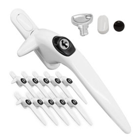 Yale Sparta Cockspur Window Handle (10 Pack) - White, Right, 9mm