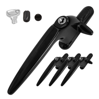 Yale Sparta Cockspur Window Handle (3 Pack) - Black, Left, 9mm