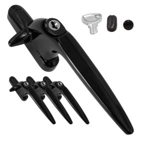 Yale Sparta Cockspur Window Handle (3 Pack) - Black, Right, 15.5mm