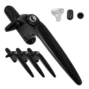 Yale Sparta Cockspur Window Handle (3 Pack) - Black, Right, 9mm