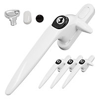 Yale Sparta Cockspur Window Handle (3 Pack) - White, Left, 15.5mm