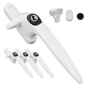 Yale Sparta Cockspur Window Handle (3 Pack) - White, Right, 15.5mm