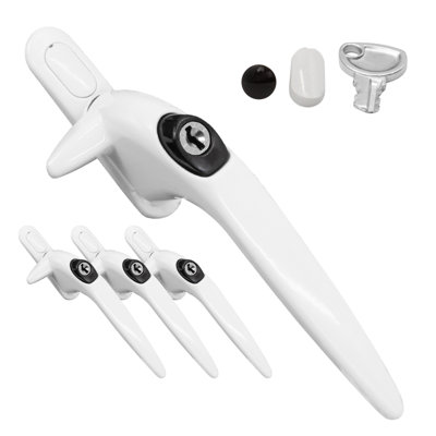 Yale Sparta Cockspur Window Handle (3 Pack) - White, Right, 9mm