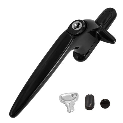 Yale Sparta Cockspur Window Handle - Black, Left, 9mm