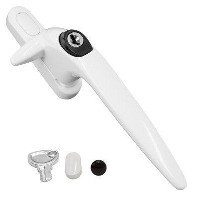 Yale Sparta Cockspur Window Handle - White, Right, 21mm