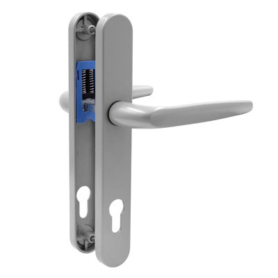 Yale Sparta Lever/Lever Door Handle - Long, Satin Silver