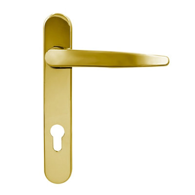 Yale Sparta Lever/Lever Door Handle - Short, Gold (PVD)