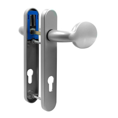 Yale Sparta Lever/Pad Door Handle - Satin Silver