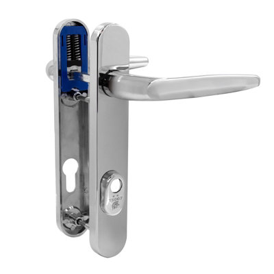 Yale Sparta PAS24 Lever/Lever Door Handle - Short, Chrome (PVD)