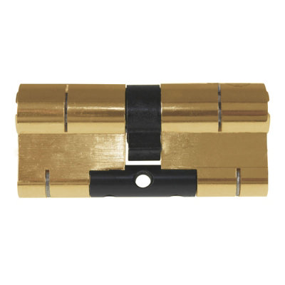 Yale Superior Anti-Snap Keyed-Alike Euro Cylinder Pair - 45/50 (95mm), Polished Brass (with 8 keys)