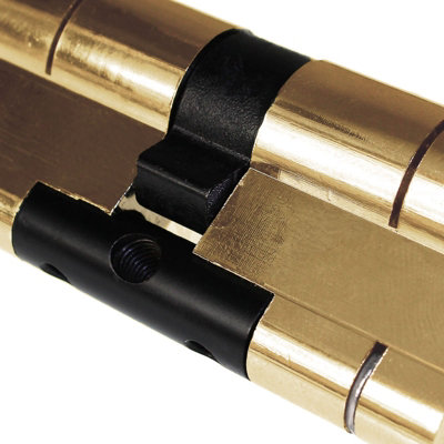 Yale Superior Anti-Snap Keyed-Alike Euro Cylinder Pair - 45/55 (100mm), Polished Brass (with 9 keys)