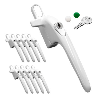 Yale Virage Cockspur Window Handle (10 Pack) - White, Right, 21mm