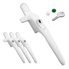 Yale Virage Cockspur Window Handle (3 Pack) - White, Right, 9mm