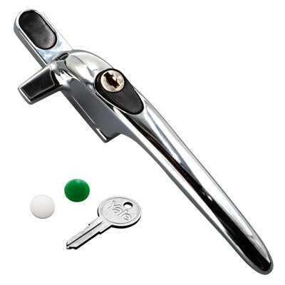 Yale Virage Cockspur Window Handle - Chrome, Right, 9mm