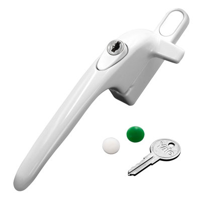 Securistyle Virage CB21WHR Cockspur Window Handle - White, Right-Handed, 21mm Stack Height