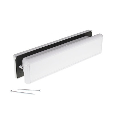Yale Yaleseal 12" Letterplate - 40-80mm, White/White Price Comparisons | Compare The Build