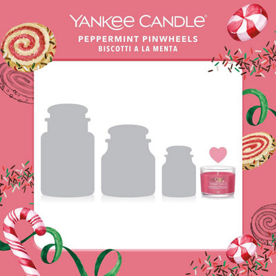 Yankee Candle 3 Pack Filled Votives - Peppermint Pinwheels