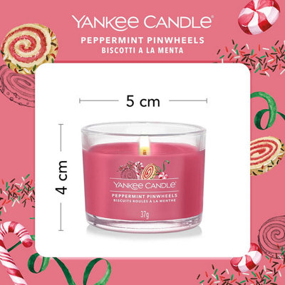 Yankee Candle 3 Pack Filled Votives - Peppermint Pinwheels - 6