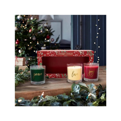Yankee Candle 3 Piece Balsam and Cedar, Christmas Cookie and