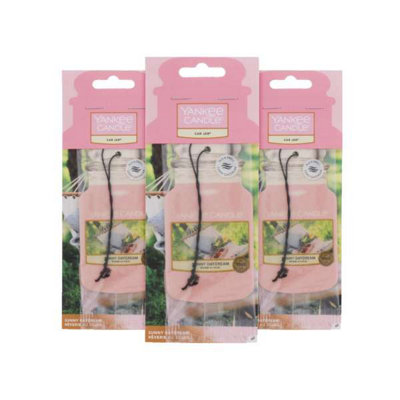 Yankee Candle Car Jar Ultimate Air Freshener  Sunny Daydream - Pack of 3