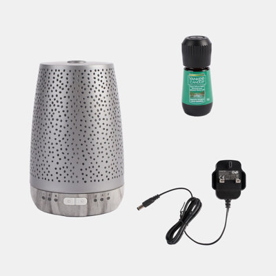 Yankee Candle Diffuser Starter Kit Home Fragrance Oil Scented Calming Aromatherapy - 5