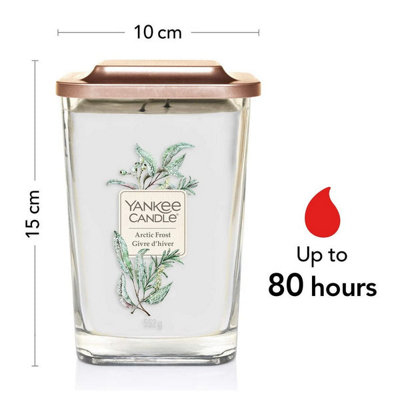 Yankee Candle Elevation Collection Large 2-Wick Square Scented Candle with Platform Lid - Arctic Frost - 3