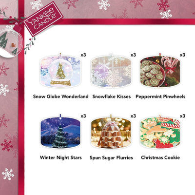 Yankee Candle Gift Set - 18 Scented Tea Lights and Holder in a Festive Box - Snow Globe Wonderland Collection - 3