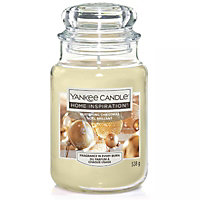Yankee Candle Glistening Christmas 19oz Large Glass Jar Scented Fragrance 538g