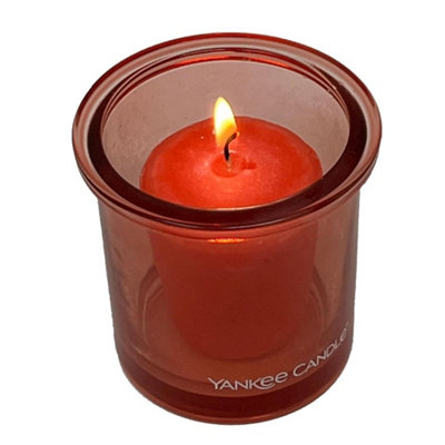 Yankee Candle Holder 100g - Glass Tealight Holder for Table Centerpiece and Room Decor for all Season