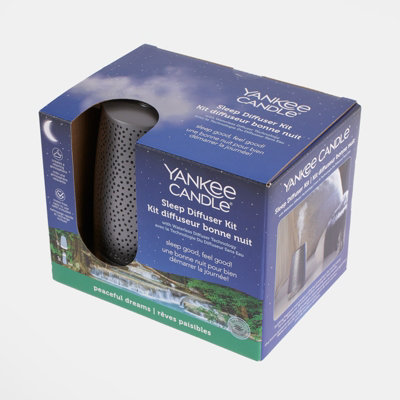 Yankee Candle Oil Diffuser Calming Aroma Air Mist Sleep Stress - Grey