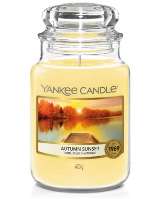 Yankee Candle Original Large Jar 623g Autumn Sunset Scented Candle 110-150 Hours 1631617E