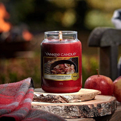 Yankee Candle Original Large Jar 623g Crisp Campfire Apples Scented Candle 110-115 Hours 1629368E - 4