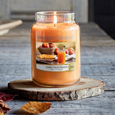 Yankee Candle Original Large Jar 623g Farm Fresh Peach Scented Candle 110-115 Hours 1631381E - 3