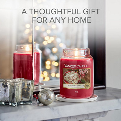 Yankee Candle Original Large Jar 623g Peppermint Pinwheels Scented Candle 110-115 Hours 1720940E - 4