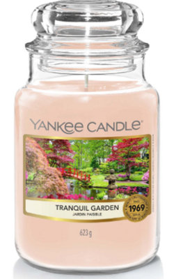 Yankee Candle Original Large Jar 623g Tranquil Garden Scented Candle 110-150 Hours 1632323E